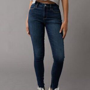 American Eagle - Curvy Super Hi-Rise Dark Blue Jegging (14xs)